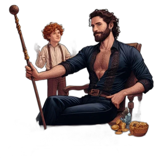 fantasy art, concept art, pixel art, comic book art, underwater, two, characters, depicted transparent PNG cut-out