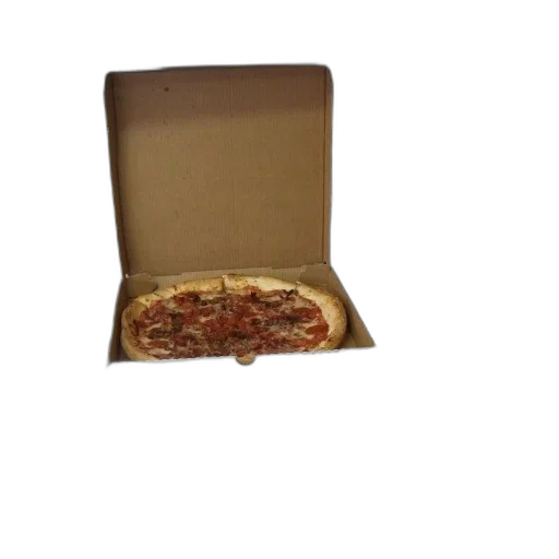 food, weapon, animal, jacket, 3d render, pizza, box, top transparent PNG cut-out