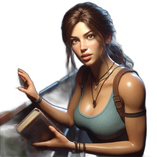 jewelry, staff, weapon, face, fantasy art, concept art, photorealistic, oil painting transparent PNG cut-out