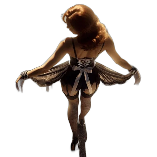 dress, mask, hair, creature, 3d render, concept art, photorealistic, woman transparent PNG cut-out