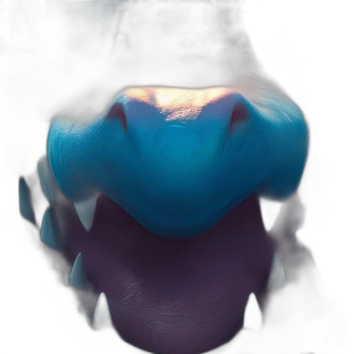 mask, dragon, face, creature, concept art, photorealistic, 3d render, vaporwave transparent PNG cut-out