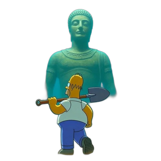 sword, robot, staff, weapon, vaporwave, 3d render, concept art, pixel art transparent PNG cut-out