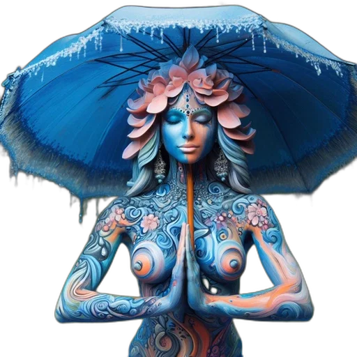 umbrella, dress, hat, jewelry transparent PNG cut-out