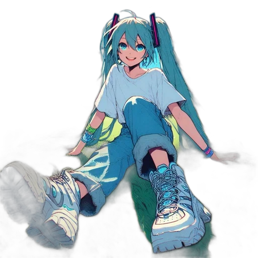 weapon, dress, staff, shoes, anime, concept art, pixel art, vaporwave transparent PNG cut-out
