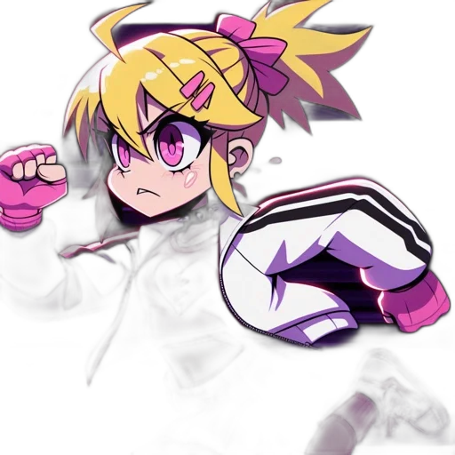 weapon, staff, jacket, robot, anime, pixel art, concept art, cartoon transparent PNG cut-out