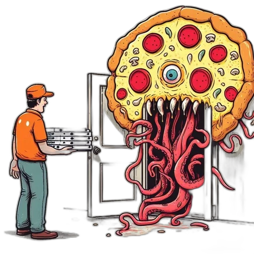 food, weapon, umbrella, concept art, comic book art, fire, amusing, scene transparent PNG cut-out