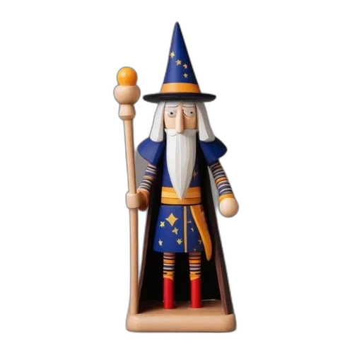 staff, 3d render, fantasy art, concept art, detailed, wooden, figurine, represents transparent PNG cut-out