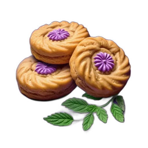 food, crown, jewelry, flower, photorealistic, 3d render, three, golden-brown transparent PNG cut-out