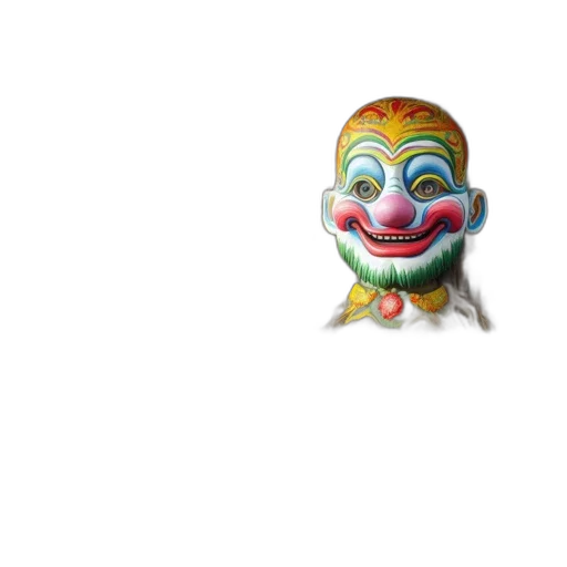 mask, face, creature, animal, 3d render, concept art, pixel art, photorealistic transparent PNG cut-out