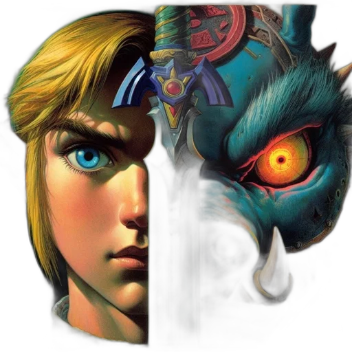 mask, face, dragon, concept art, fantasy art, pixel art, comic book art, blue transparent PNG cut-out