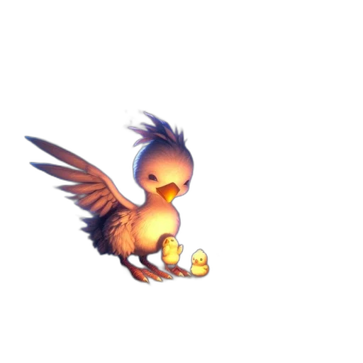 creature, dragon, animal, staff, pixel art, 3d render, concept art, fantasy art transparent PNG cut-out