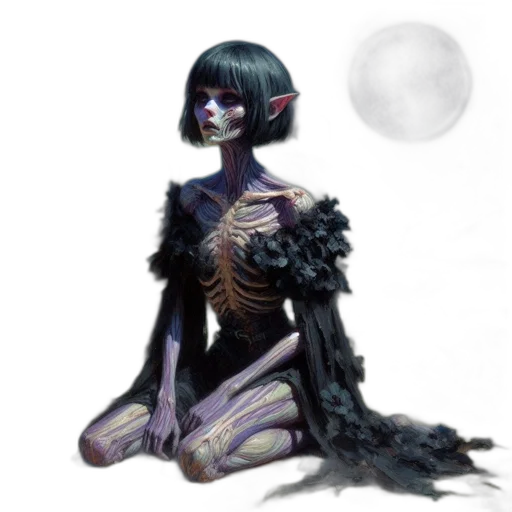 creature, dress, mask, jewelry, concept art, fantasy art, pixel art, comic book art transparent PNG cut-out