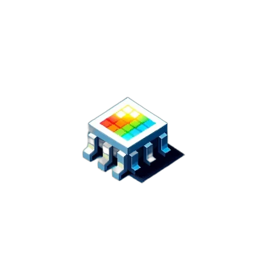 building, robot, furniture, crown, pixel art, 3d render, vaporwave, concept art transparent PNG cut-out