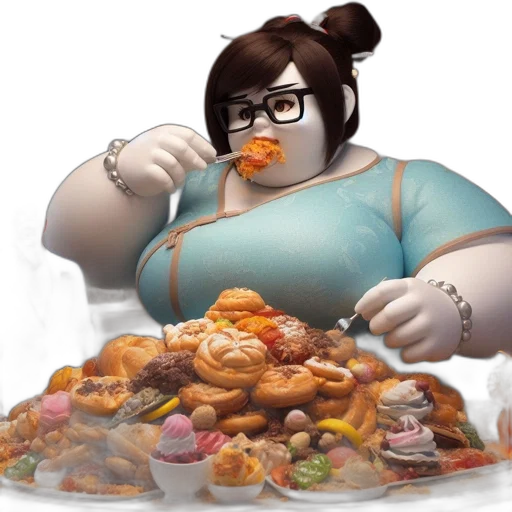 food, concept art, 3d render, two, animated, characters, tall, suited transparent PNG cut-out
