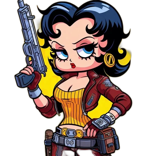 weapon, comic book art, cartoon, pixel art transparent PNG cut-out