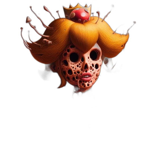 crown, mask, face, hat, concept art, 3d render, photorealistic, fantasy art transparent PNG cut-out