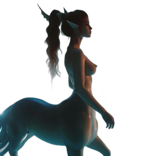 animal, creature, dress, concept art, fantasy art, 3d render, pixel art, blue transparent PNG cut-out