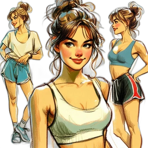 concept art, cartoon, comic book art, anime, pastel, neon, earth tones, colorful transparent PNG cut-out