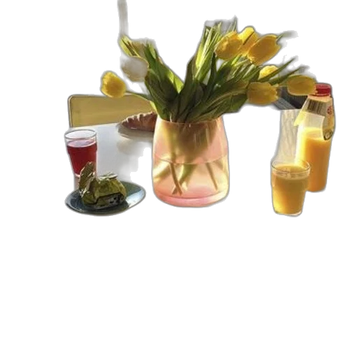 food, jewelry, staff, 3d render, photorealistic, breakfast, table, vase transparent PNG cut-out