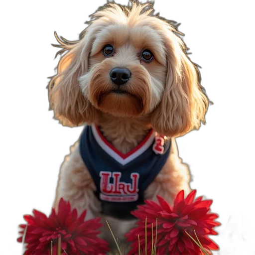 animal, photorealistic, new, england, cheerleader, pet, dress transparent PNG cut-out