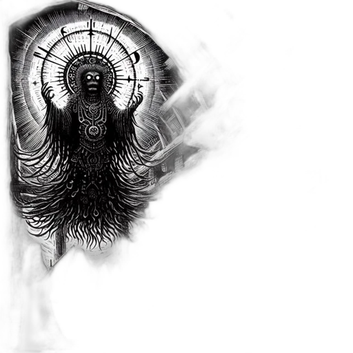 hair, creature, mask, face, concept art, fantasy art, comic book art, pencil sketch transparent PNG cut-out
