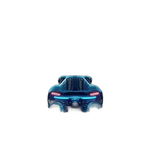 car, robot, creature, animal, 3d render, concept art, vaporwave, photorealistic transparent PNG cut-out