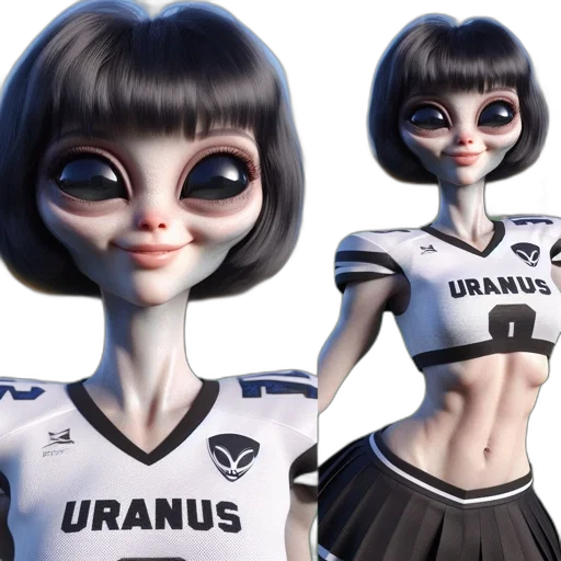 3d render, concept art, fantasy art, anime, outer space, 3d-rendered, character, features transparent PNG cut-out