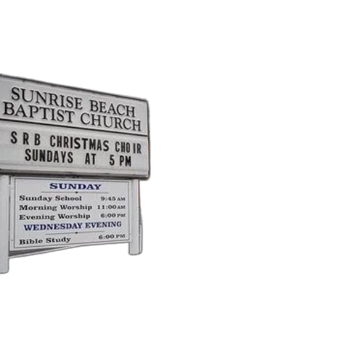3d render, motorcycle, parked, front, sunrise, beach, baptist, church transparent PNG cut-out