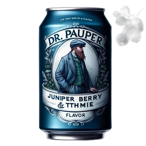 image, displays, vintage-styled, drink, can, central, illustration, person transparent PNG cut-out