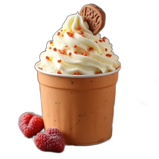 food, crown, photorealistic, 3d render transparent PNG cut-out