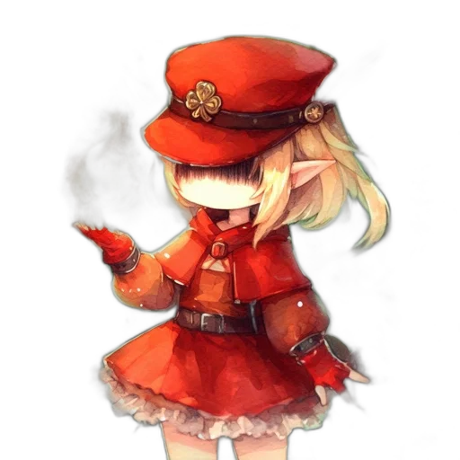staff, hat, weapon, dress, pixel art, concept art, anime, fantasy art transparent PNG cut-out