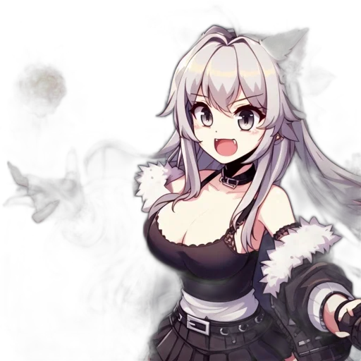 dress, weapon, dragon, staff, anime, pixel art, fantasy art, concept art transparent PNG cut-out