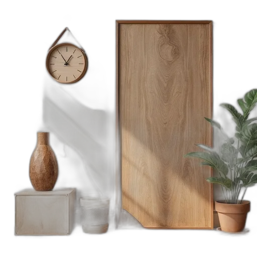 furniture, 3d render, photorealistic, earth tones transparent PNG cut-out