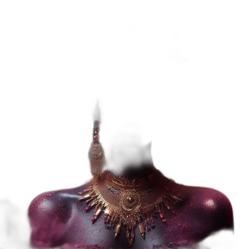 mask, creature, dragon, crown, 3d render, concept art, fantasy art, photorealistic transparent PNG cut-out
