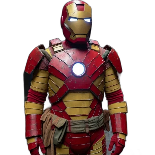 3d render, concept art, comic book art, individual, donning, elaborate, iron, man transparent PNG cut-out