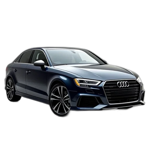car, photorealistic, 3d render, audi, new, sedan, modern, small transparent PNG cut-out