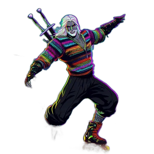 mask, creature, jacket, robot, concept art, pixel art, 3d render, fantasy art transparent PNG cut-out