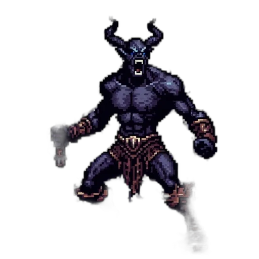 staff, mask, weapon, dragon, pixel art, concept art, fantasy art, comic book art transparent PNG cut-out