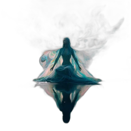 dragon, dress, mask, creature, concept art, fantasy art, watercolor, pixel art transparent PNG cut-out