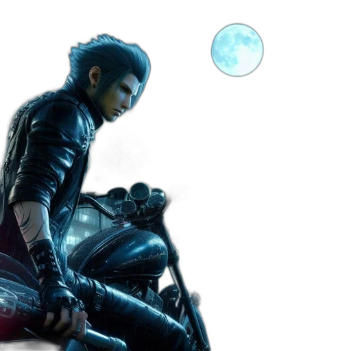 jacket, concept art, comic book art, cyberpunk, 3d render, outer space, blue, rainy transparent PNG cut-out