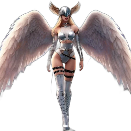 concept art, fantasy art, 3d render, comic book art, ethereal, figure, blonde, hair transparent PNG cut-out