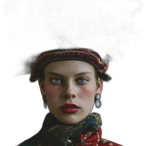 hat, face, crown, mask, photorealistic, concept art, fantasy art, oil painting transparent PNG cut-out