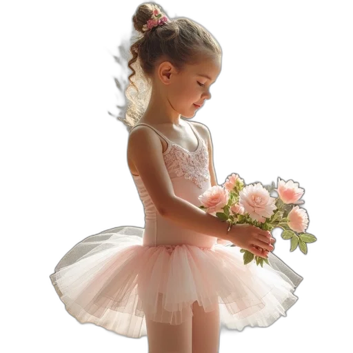dress, flower, photorealistic, 3d render, concept art, oil painting, pastel, little transparent PNG cut-out