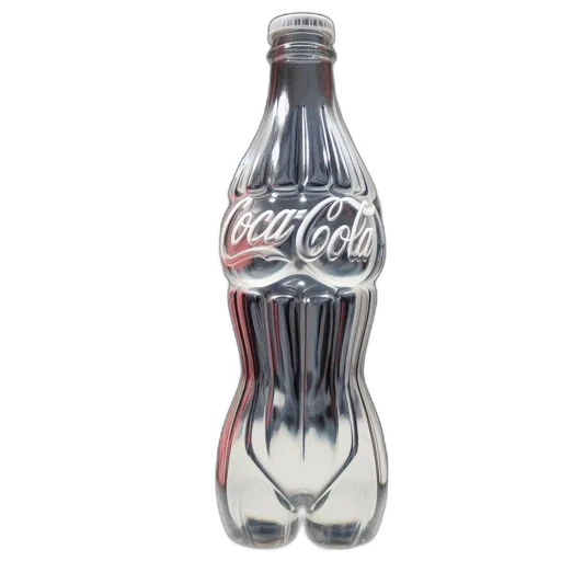 bottle, food, weapon, crown, 3d render, photorealistic, coca-cola, shaped transparent PNG cut-out