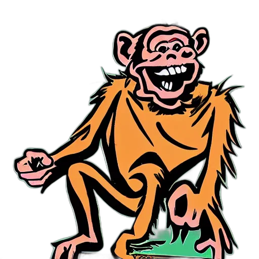 staff, animal, creature, cartoon transparent PNG cut-out