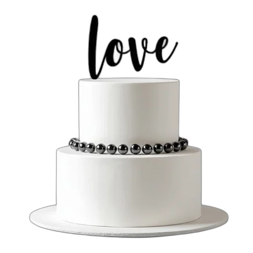 jewelry, crown, 3d render, white, wedding, cake, black, beaded transparent PNG cut-out