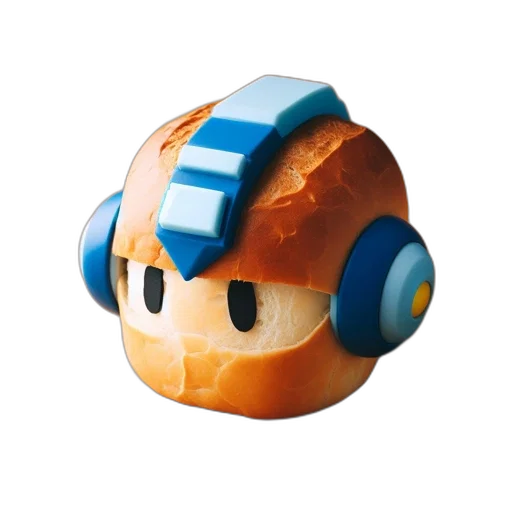 mask, robot, hat, weapon, 3d render, vaporwave, concept art, pixel art transparent PNG cut-out