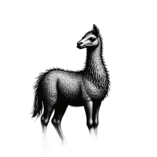 animal, creature, dragon, staff, pencil sketch, fantasy art, photorealistic, concept art transparent PNG cut-out