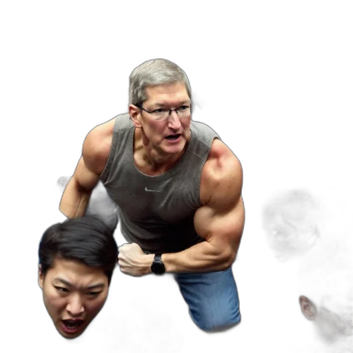 weapon, animal, concept art, photorealistic, excited, crowd, gathers, around transparent PNG cut-out