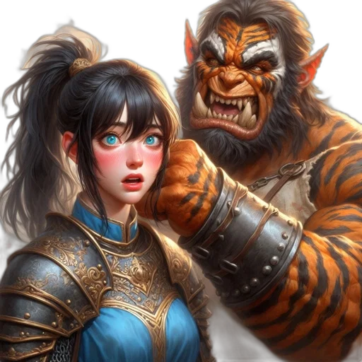 dragon, face, fantasy art, concept art, photorealistic, comic book art, fire, woman transparent PNG cut-out